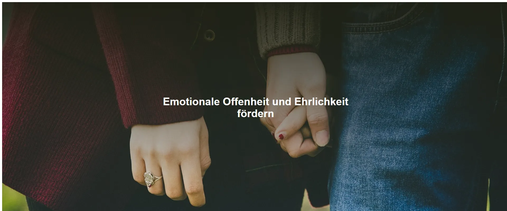 Emotionale Offenheit und Ehrlichkeit fördern